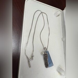 Silver 'Dream' Pendant Necklace with Pearl